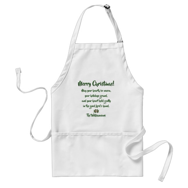 Irish Holidays Wishes Apron (Front)