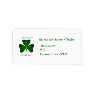 Irish Holy Trinity Address Label