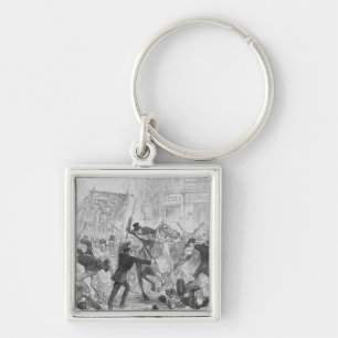 Irish Home Rule Riots in Glasgow, c.1880s Key Ring
