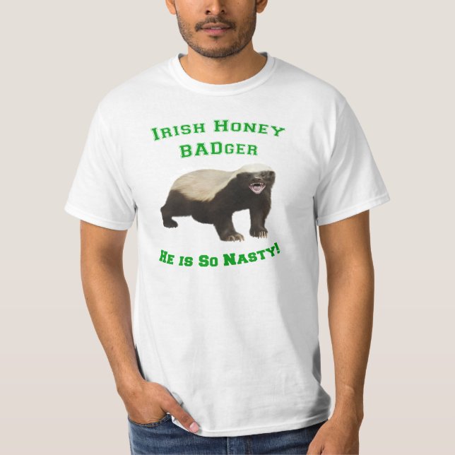 Irish Honey Badger T-Shirt (Front)
