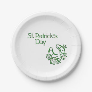 Irish Horseshoe Paper Plate
