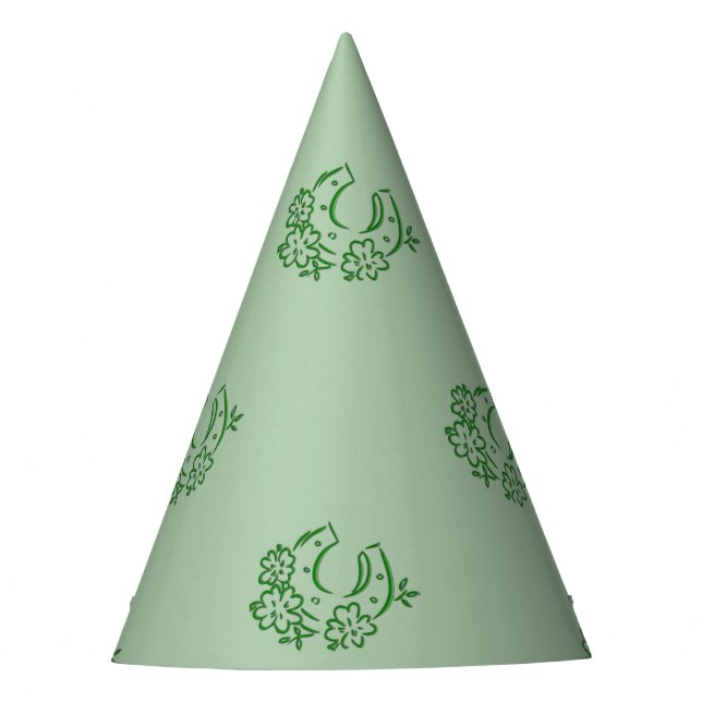 Irish Horseshoe Theme Party Hat (Front)