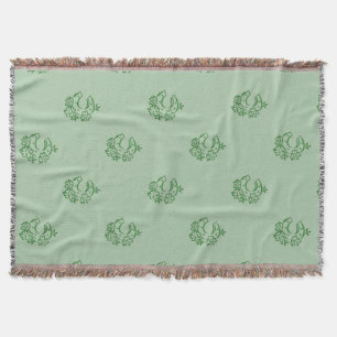 Irish Horseshoe Throw Blanket