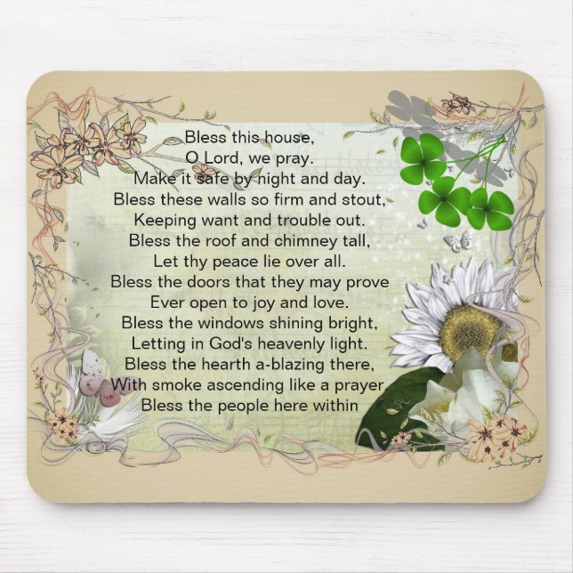 Irish House Blessing mousepad (Front)