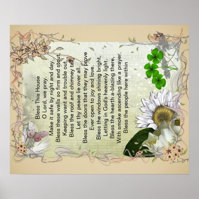 Irish House Blessing poster (Front)