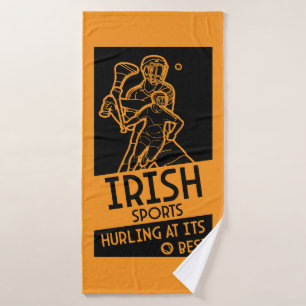 Irish Hurling Sport Bath Towel