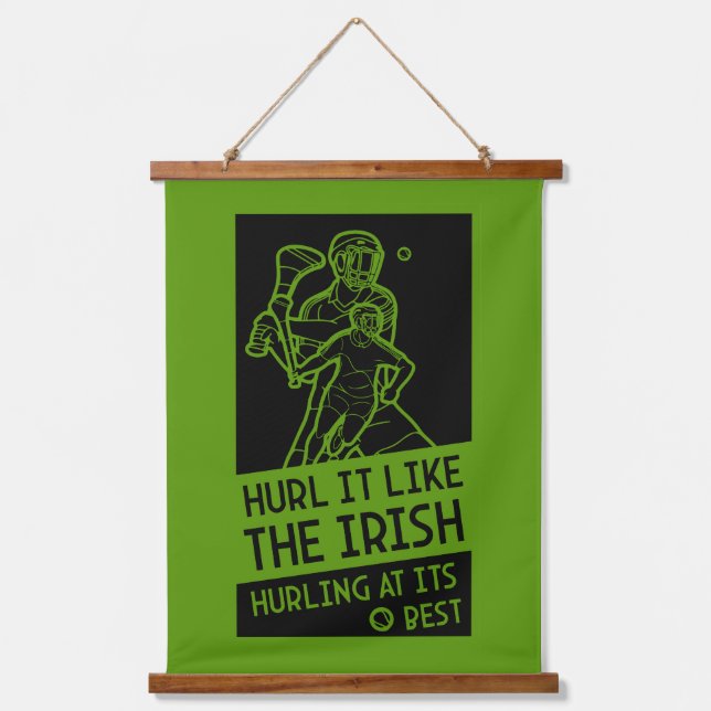 Irish Hurling Sport Hanging Tapestry (Front)