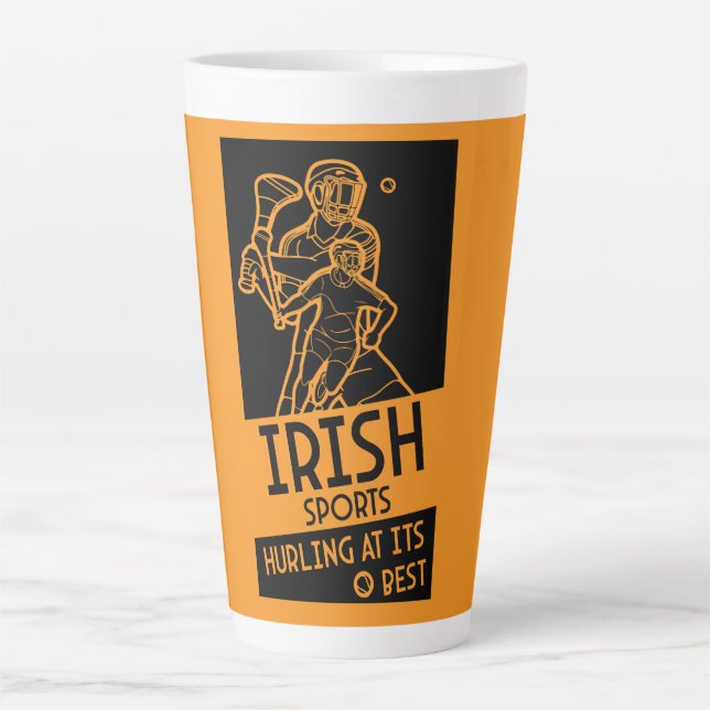 Irish Hurling Sport Latte Mug (Front)