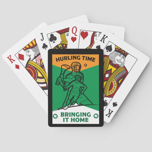 Irish Hurling Sport Playing Cards (Back)