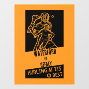 Irish Hurling Sport Window Cling