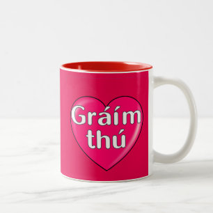 Irish - I love you Two-Tone Coffee Mug