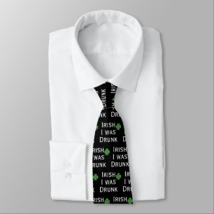Irish I Was Drunk St. Patrick's Day Black Tie