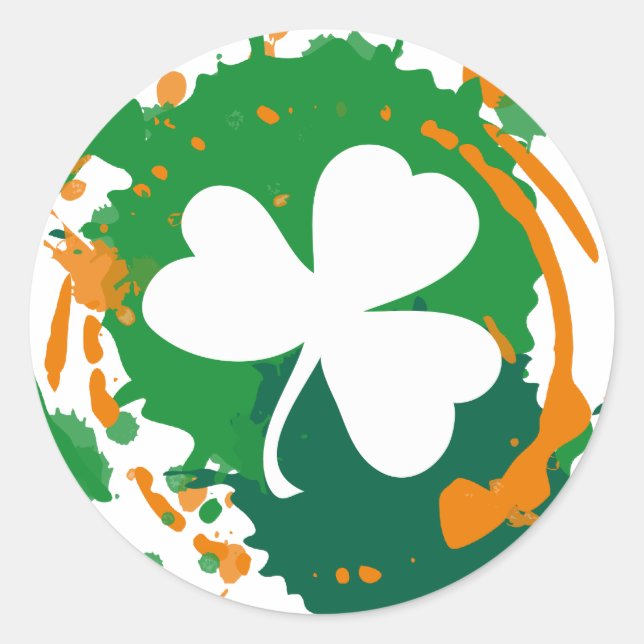 Irish Ink Clover sticker (Front)