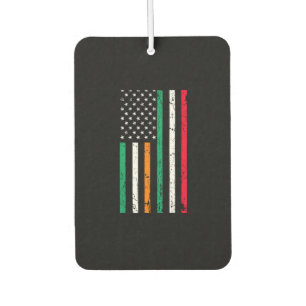 Irish Italian American Flag Ireland Italy ST PATRI Car Air Freshener
