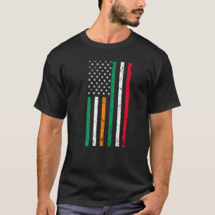 Irish Italian American Flag Ireland Italy USA Prid T-Shirt