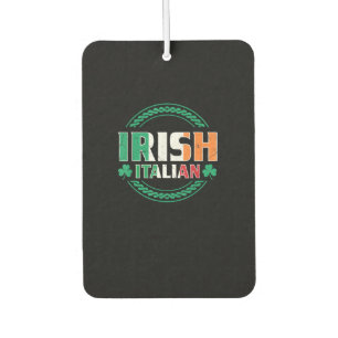 Irish Italian Flag Half Irish Half Italian St Patr Car Air Freshener