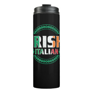Irish Italian Flag Half Irish Half Italian St Patr Thermal Tumbler