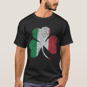 Irish Italian Flag Shamrock St Patrick's Day Italy T-Shirt
