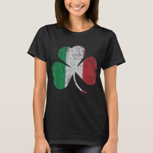 Irish Italian Flag Shamrock St Patrick's Day Italy T-Shirt