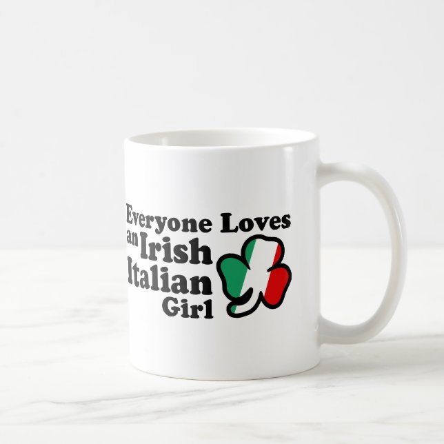 Irish Italian Girl Coffee Mug (Right)