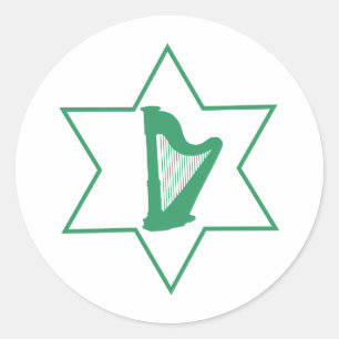 Irish & Jewish Classic Round Sticker