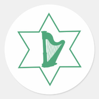 Irish & Jewish Classic Round Sticker
