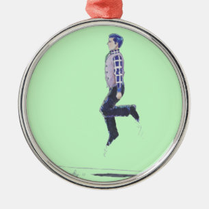 Irish Jig Folk Dancing Man Christmas tree ornament