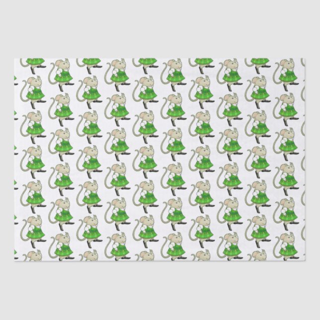IRISH JIG MOUSE Tissue Paper (Front)