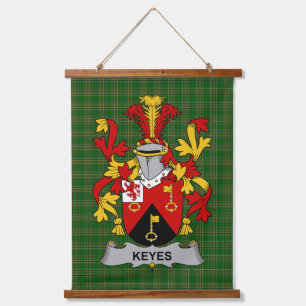 Irish Keyes Coat of Arms Family Crest Hanging Tapestry