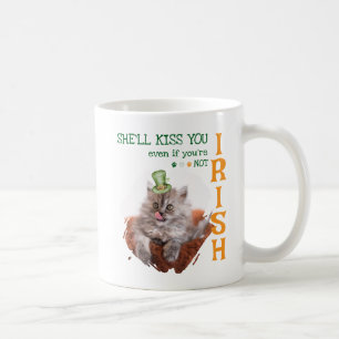 Irish Kiss Cat Coffee Mug
