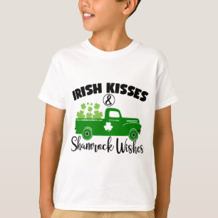 Irish Kisses & Shamrock Wishes T-Shirt