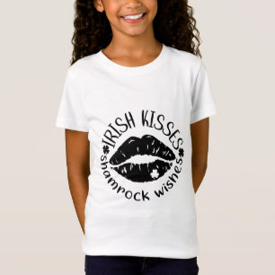 Irish Kisses & Shamrock Wishes T-Shirt