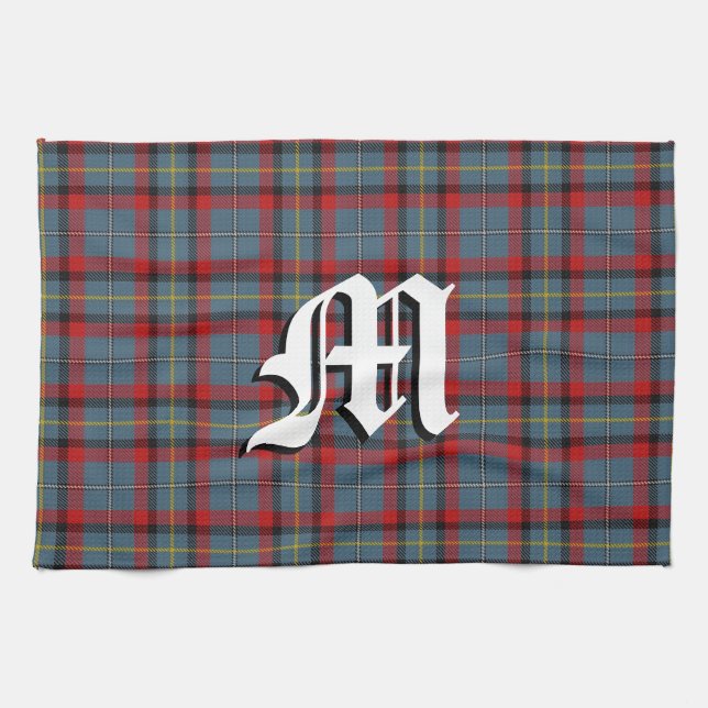 Irish Kitchen Clan MacNamara Tartan Plaid Tea Towel (Horizontal)