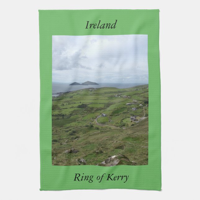 Irish Kitchen Towel Ring of Kerry Ireland (Vertical)