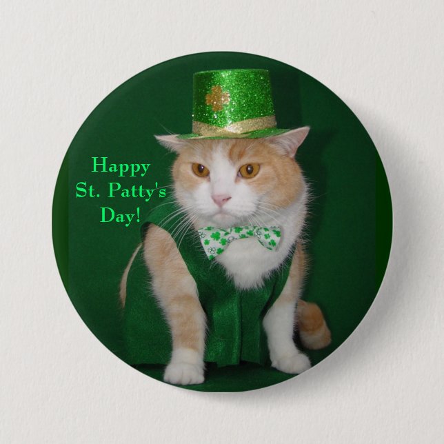 Irish Kitty Button (Front)