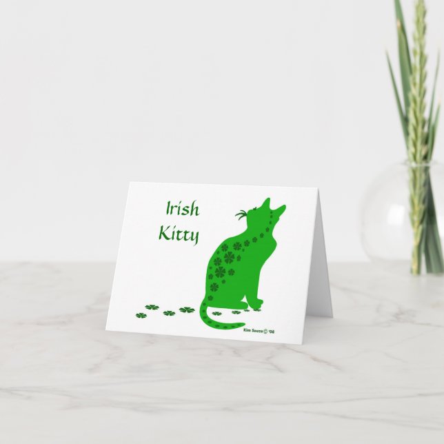 Irish Kitty-Card Holiday Card (Front)