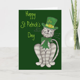 Irish Kitty - Happy St. Patrick's Day Card