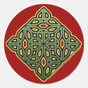 Irish Knotwork Christmas Stickers