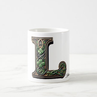 Irish L Monogram Coffee Mug