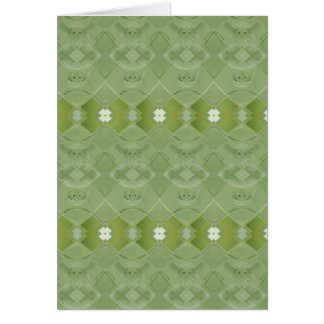 Irish Lace - Asparagus Green greeting card