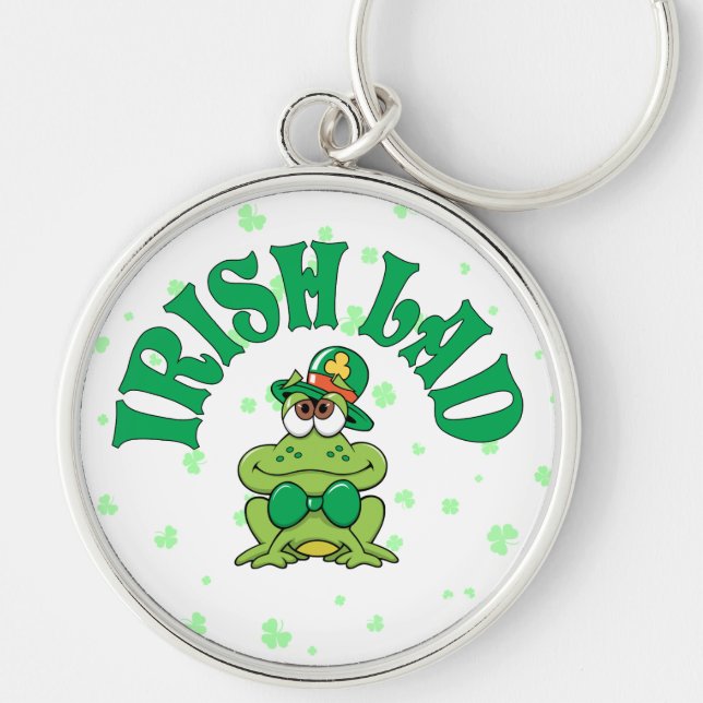 Irish Lad Frog Key Ring (Front)