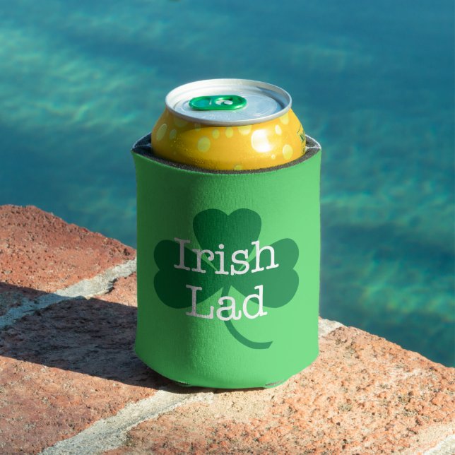 Irish Lad St. Paddy's Day Shamrock Can Cooler (In Situ Pool)