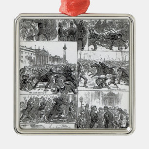 Irish Land League Agitation Metal Tree Decoration