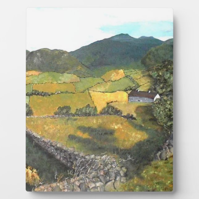 Irish Landscape Mountains of Mourne Ireland Plaque (Front)