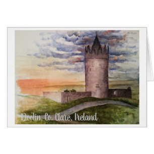 Irish Landscape Watercolor, Doolin, Co. Clare