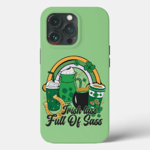 Irish Lass Full of Sass - Cheeky St. Patrick's Day iPhone 13 Pro Case