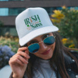 Irish Lass Full Of Sass Funny St Patrick's Day Trucker Hat<br><div class="desc">Irish Lass Full Of Sass Funny St Patrick's Day. If you an Irish Lass Full Of Sass? Then this funny St. Patrick's Day design is perfect for you! The only thing to wear to celebrate the land of leprechauns on St. Patrick's Day. Green and orange.</div>