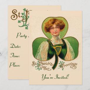 Irish Lass Party Invitation