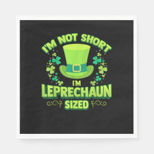 Irish Leprechaun Gag Gift Short Women Shamrock T-S Napkin