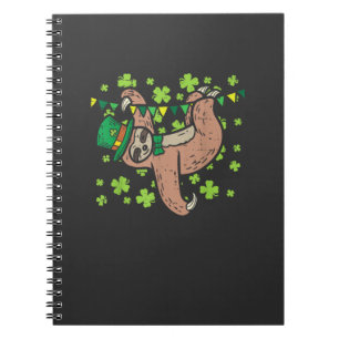 Irish Leprechaun Sloth Shamrock St Patricks Day An Notebook
